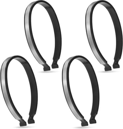 Set van 4 reflectoren, broekclips, elastische broekclips voor fietsers, reflectieve broekbescherming, fietsklem voor enkelriemen voor nachtelijk gebruik door mannen en vrouwen