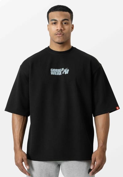 Gorilla Wear Idaho Oversized Waffle T-shirt - Zwart - S