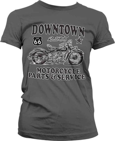 Route 66 Dames Tshirt -S- Downtown Service Grijs