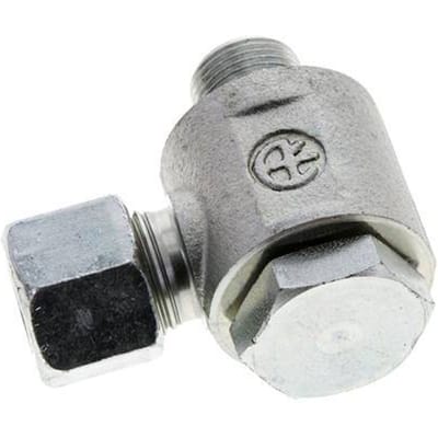 10S & G3/8'' Verzinkt Stalen Swivel Joint Snijringkoppeling Buitendraad 400bar NBR O-ring Draaibaar ISO 8434-1