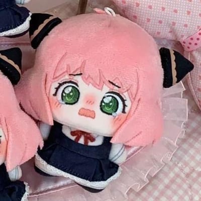 10cm Anime Anya Forger Cosplay Pluche Pop Spy×Family Schattig Knuffeldier 10CM white