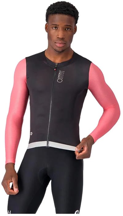 Castelli Corretto Trui Met Lange Mouwen Zwart,Roze XS Man