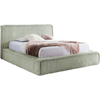Bedframe Mirras in brede ribstof 180 x 200 cm | NADUVI Collection