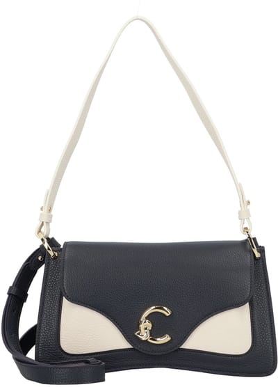 Coccinelle C-Me Schoudertas Leer 27 cm - Dames - midnig.b-blanco