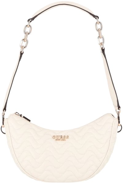 GUESS Schoudertas Melisandra Top Zip Shoulder Bag Shell Crème