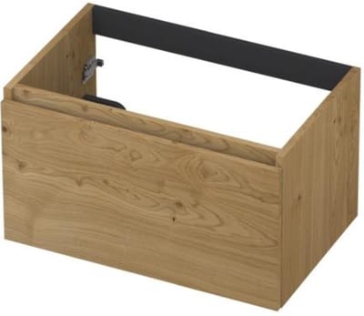 INK - Onderkast 1L Greeploos Houten Keerlijst Fineer - 700x450x400 Mm - Natur Fineer