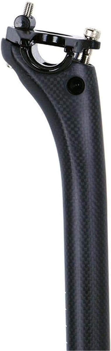 Fiets Zadelpen - Carbon Onderdeel - Comfortabel Fietsen - Lichtgewicht Ontwerp - 27.2x350mm - Glans Zwart