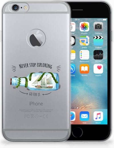 Apple iPhone 6 Plus | 6s Plus Telefoonhoesje met Naam Boho Bottle