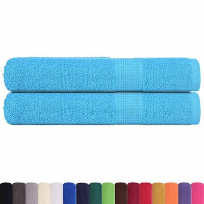 vidaXL - Saunahanddoeken - FROGN - 2 - st - 80x200 - cm - 360 - g/m² - turquoise