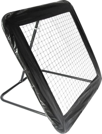 Rebounder - voetbal goal - 124x124 cm - zwart