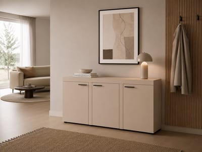 Promeubels - Dressoir Rocky 2 - Beige - 149 cm - Commode - Woonkamer - Slaapkamer - Opbergkast