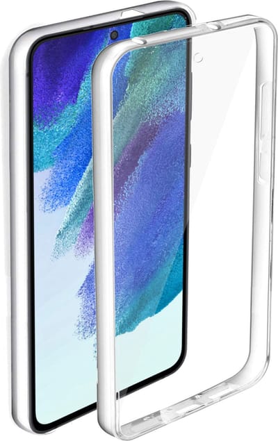 360 Graden Hoesje geschikt voor Samsung S21 FE - Siliconen Screenprotector - Volledige Bescherming