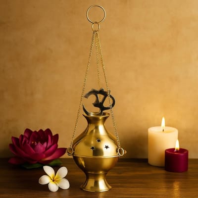 Wierookbrander met ketting Ohm