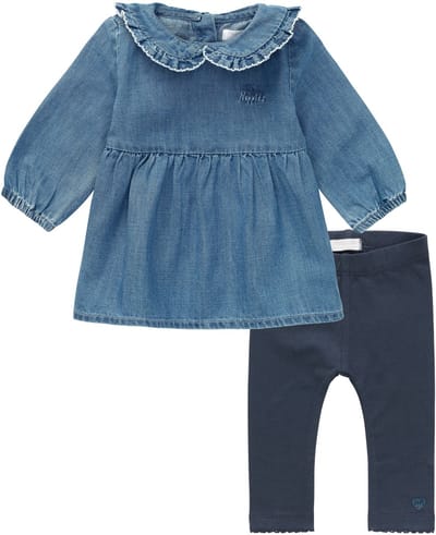 Noppies - Kledingset - 2 delig - Jurk Acariqua blauw - Legging Adelaide Blue Nights - Maat 68