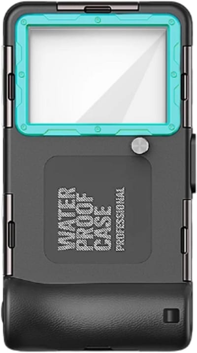 Multifunctioneel en Duurzaam IP68 Waterdicht Telefoonhoesje 6,9 inch – Universeel 15 m/50 ft Telefoon Waterdichte Hoes, Waterdicht Telefoonhoesje Onderwater, Geschikt voor Duikfotografie - Zwart En Blauw