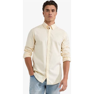 McGregor Stretch Oxford Shirt Lemon Yellow Size: XXL | Casual Shirts Outlet | Heren | Geel