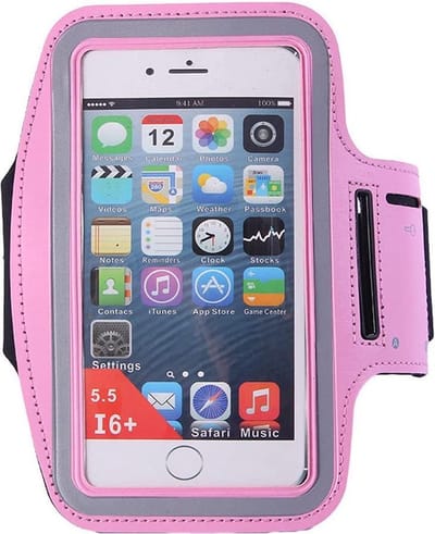 Hardloop Armband Telefoon | Geschikt voor Samsung Galaxy S20 Plus| Hardloop Armband | Sport Hardloopband | Hardloop Telefoonhouder | Licht roze