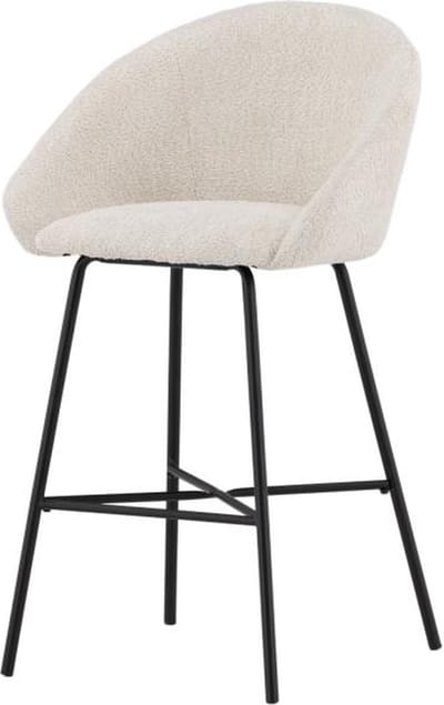 Svea - Kirla barkruk 69 cm - teddy - wit