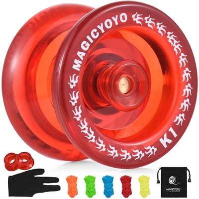 Yoyo insensible pour enfants, boule Yo-Yo avec 5 cordes de rechange, pochette de rangement pour gants