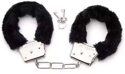 CHPN - Handboeien - Pluche handboeien - Handboeienset - Zwart - Met slot (2 sleutels) - Erotiek - Sexspeeltjes - BDSM - Cadeau