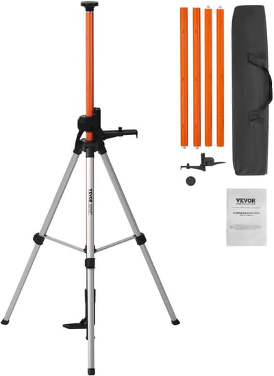 Roossentials laserstatief - Niveaustatief - Waterpas statief - Meetstatief - Draadmontage - In hoogte verstelbaar