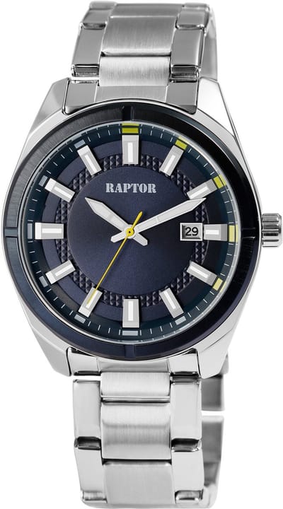 Raptor herenhorloge roestvrij staal van roestvrij staal met datumweergave, 3 ATM waterdicht