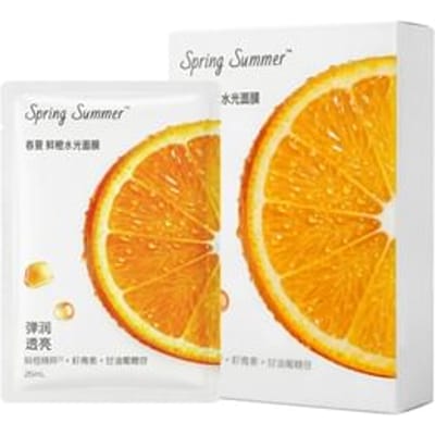 SPRING SUMMER - Fresh Orange Water Glow Mask 26ml x 5pcs