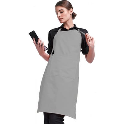 Premier Dames/Dames Kleuren Bipschort Met Zak / Werkkleding (Zilver)