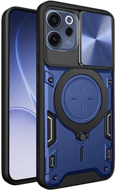Hoesje geschikt voor Oppo Reno15 F/FS - Techsuit CamGuard Pro Back Cover - Blauw