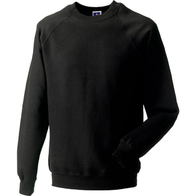 Russell Klassiek uniseks Sweatshirt voor volwassenen (Zwart)