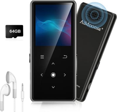 MP3-speler - Muziekspeler - Muziek Luisteren - Ingebouwde Luidspreker - 64 GB - Zwart