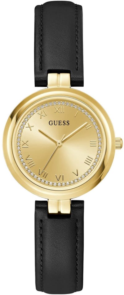 Guess Millie Quartz Analoog Horloge Zwart Behuizing: 100% Roestvrij Staal| Armband: Roestvrij Staal 32 mm U1387L1M, U1438L1M, U1438L2M, U1445L1M, U1445L3M