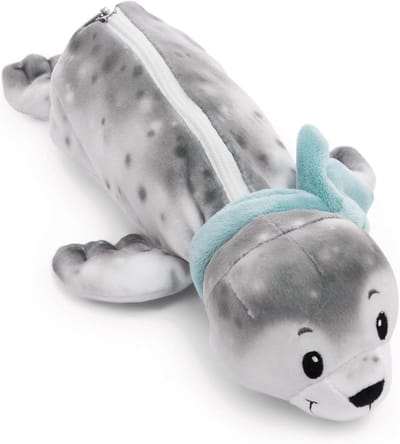 Zeehond Etui voor School en Makeup - Zachte Pluche Pennenzak voor Meisjes en Vrouwen