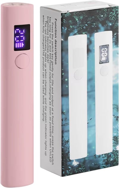 Draagbare Mini UV LED Nagellamp voor Gelnagels Drogen – Sneldrogende Nageldroger voor Thuisgebruik en Nagelsalon – Compacte Professionele Manicure Lamp - ROZE