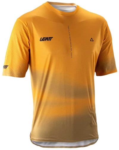 Leatt Trail 3.0 Korte Mouw Wielertrui Geel 2XL Man