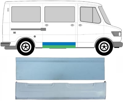 Interne reparatie achterste deuren voor Mercedes T1 207-410 1977-1995