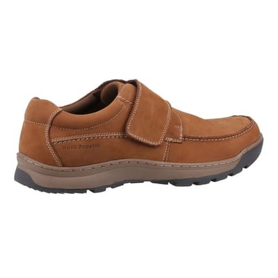 Hush Puppies Heren Casper Leer Klittenband Casual Schoenen 11 UK lichtbruin