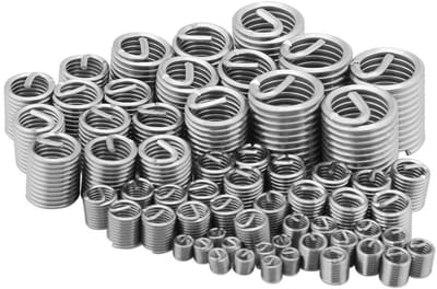 Allecto - 60-delige schroefdraadinzetstukken - Reparatieset met M3 M4 M5 M6 M8 M10 M12 - Betrouwbare verbinding - Ondersteunt sterke verbindingen -...
