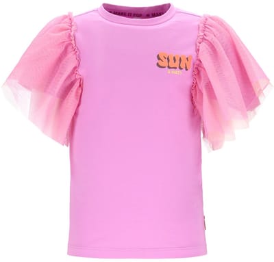 B.Nosy Y602-5412 Meisjes T-Shirt Roze - Maat 110