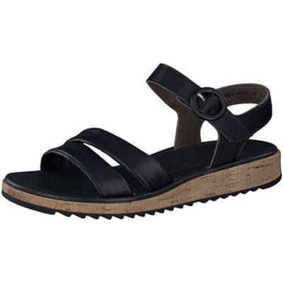 Paul Green 6112 - Platte sandalenDames Sandalen - Kleur: Zwart - Maat: 40.5