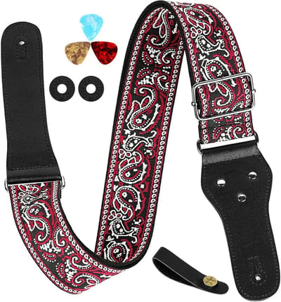 Gitaarband Set - Klassieke Stijl - Muziek Maken - Veelzijdig Gebruik - Verstelbaar - Patroon
