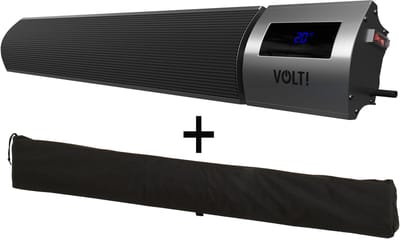 VOLT I-Red Infrarood Terrasverwarmer 1200W + Cover- Wifi - Ecostand - IP44 - 96CM - Heater + Beschermhoes - Voordeelset!