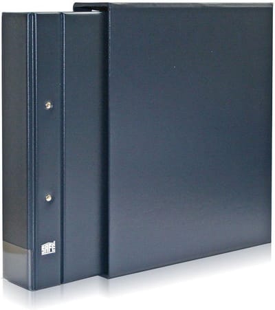 Muntenalbum Compact A4 - Verzamelmap Albums - Collectie Opbergen - 4-Ring Mechanisme - 466 - Donkerblauw