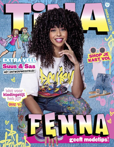 Tina magazine 32 - 2025 - FENNA geeft modetips - lezen - meiden - Shop je kast vol - extra veel Suus&Sas