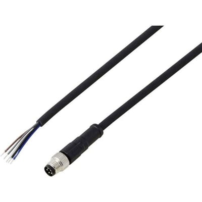 TRU COMPONENTS TC-13752040 Aansluitkabel M8 x 1 Aantal polen (sensoren): 5 Stekker, recht 2 m 1 stuk(s)