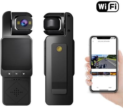 Action Camera HD-360° Mini Action Cam - WIFI-1080p draagbare actiecamera's - Motorfiets actiecamera - actioncam voor avontuur - Geschikt voor vloggen, sport en outdoor activiteiten