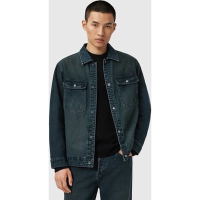 AllSaints Castleford Jacket Phantom Blue Taglia: XS | Giacche di jeans Outlet | Uomo | Blu