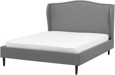 COLMAR - Bed - Grijs - 140 x 200 cm - Polyester