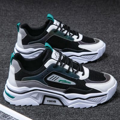 Nieuwe Sneakers voor Heren Hardloopschoenen Ademende Buitensportschoenen Lichtgewicht Comfortabel Atletische Trainingsschoenen tenis 39 black
