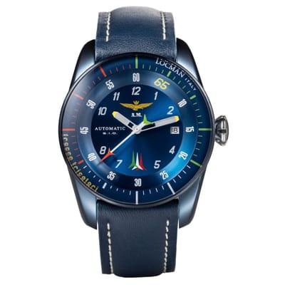 Locman - 0455B02S-BLFTBLPB - Polshorloge - Heren - Automatisch - Frecce Tricolori